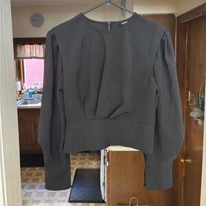 Express Black Long Sleeve Blouse